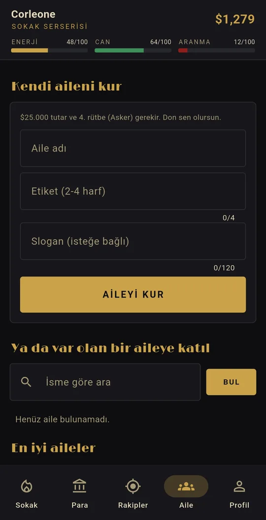 Aile kur ya da katıl