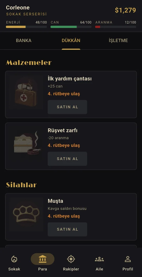 Şansını artıran ekipman al
